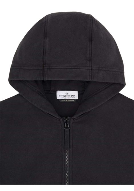 Felpa bambino nera in cotone Stone Island | 771660740/SUNERO